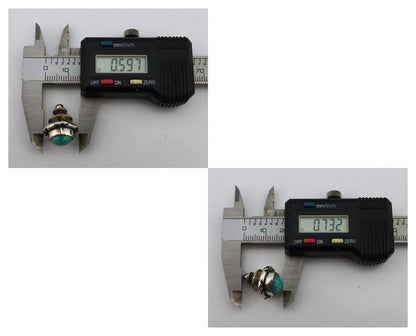 Navajo Tie Tack 925 Silver Natural Mined Turquoise Native American Artist C.80's