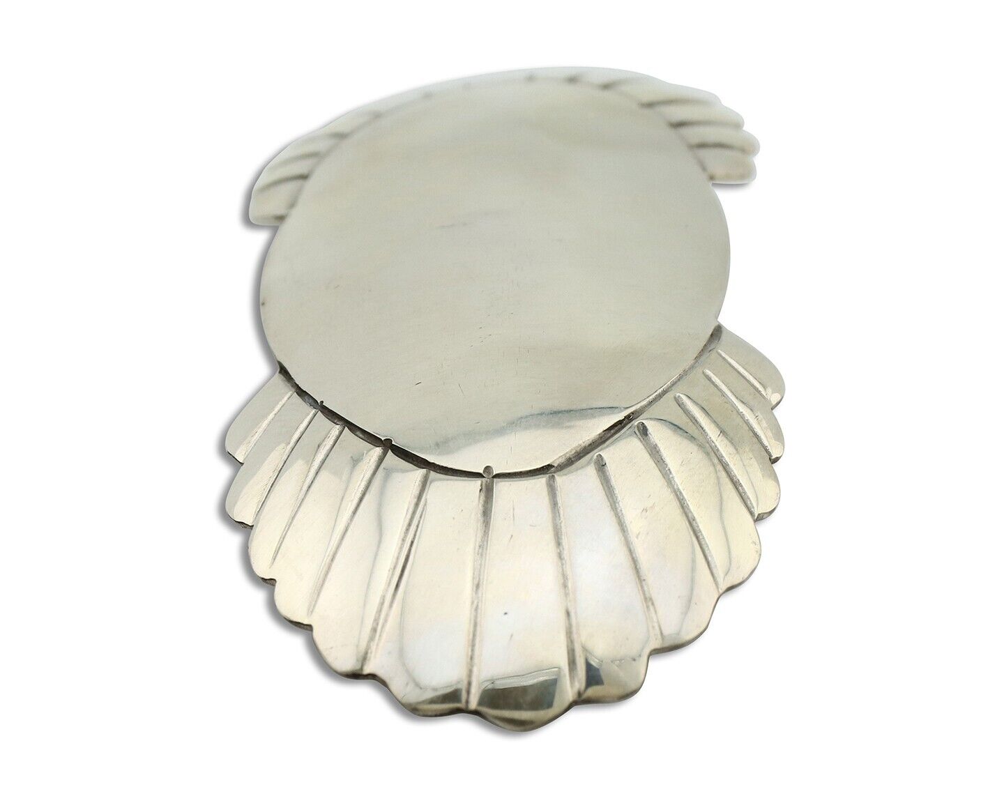 Women's Navajo Hair Clip Hand Stamped 925 Silver Artist Signed C Montoya C.80's