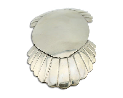 Women's Navajo Hair Clip Hand Stamped 925 Silver Artist Signed C Montoya C.80's