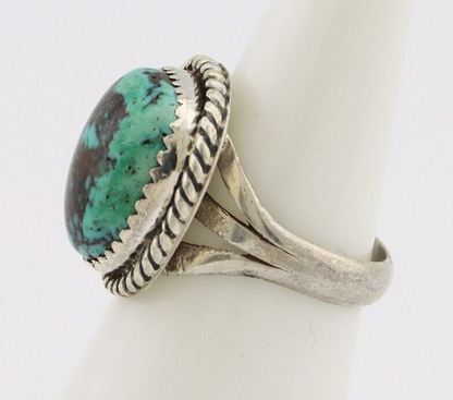 Navajo Ring 925 Silver Turquoise Native American Artist C.1930's