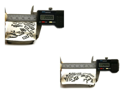 Navajo Belt Buckle .925 SOLID Sterling Silver Handmade Overlay Circa 1980's