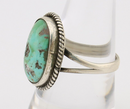 Navajo Handmade Ring 925 Silver Turquoise Native American Artist C.80's