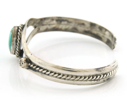 Navajo Cuff Bracelet Sterling Silver Natural Turquoise Native Vintage