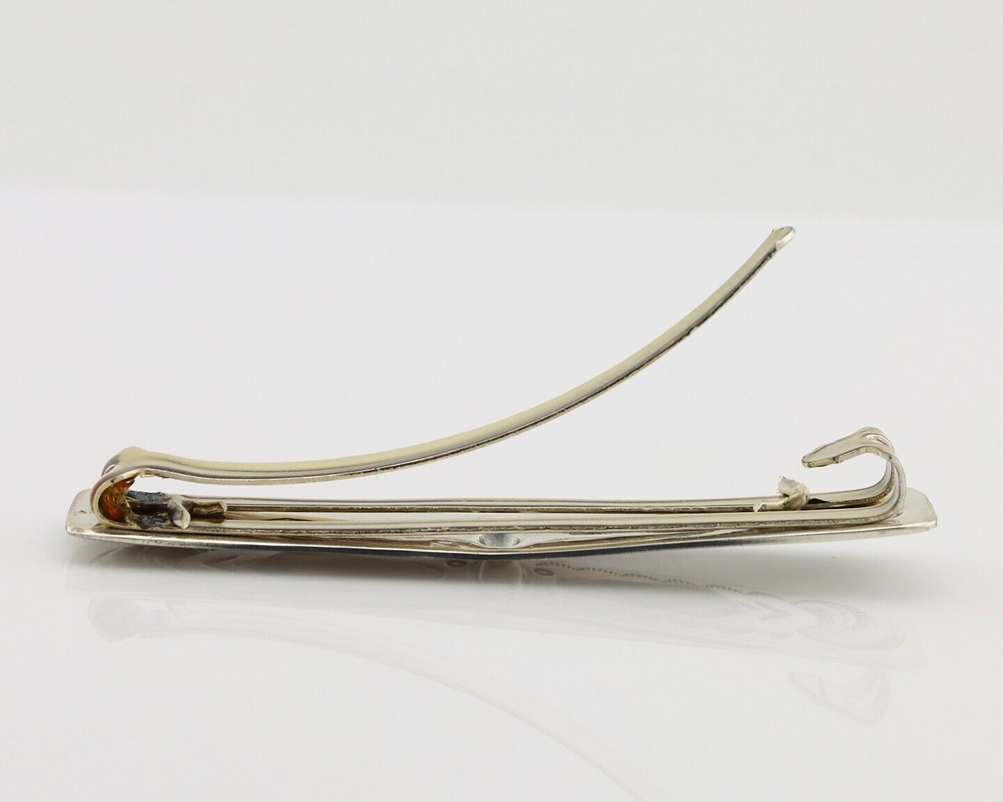 Women's Navajo Hair Clip Hand Stamped 925 Silver Native American Artist C.80's