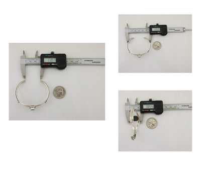 Navajo Bracelet 925 Silver Blue Turquoise Artist Signed Gecko C.80's