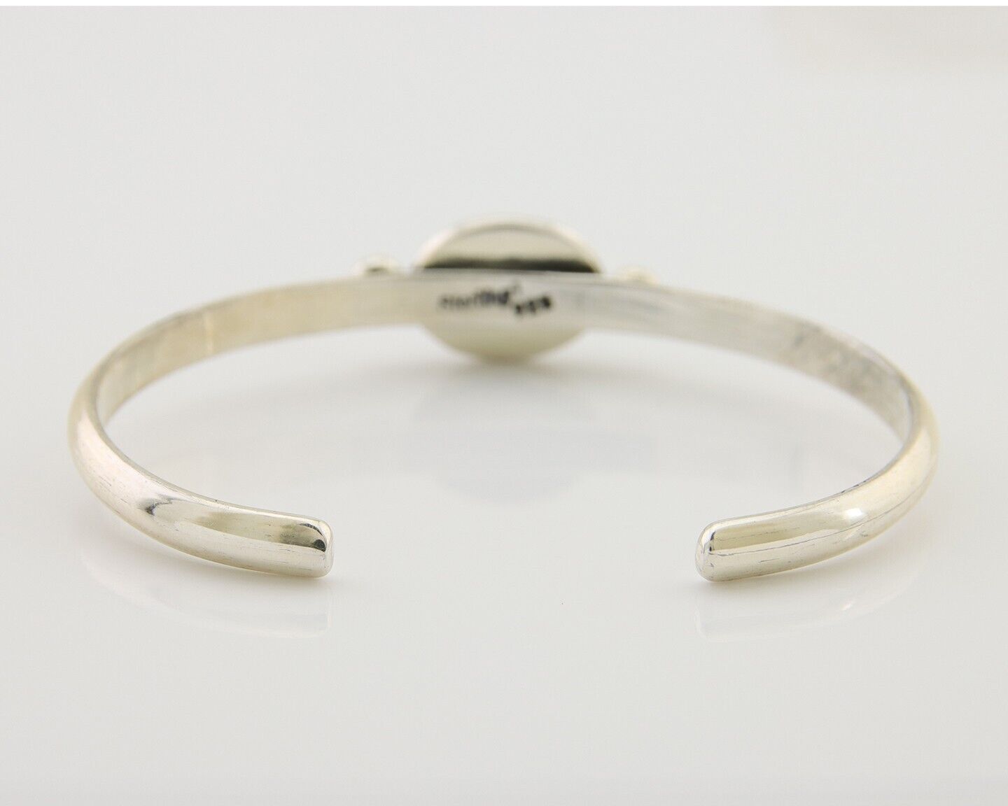 Navajo Kingman Turquoise Bracelet 925 Silver Artist Native American C.80's