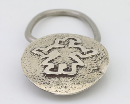 Navajo Warrior Key Chain .925 Silver Handmade Artist Signed Richard Begay C.80s