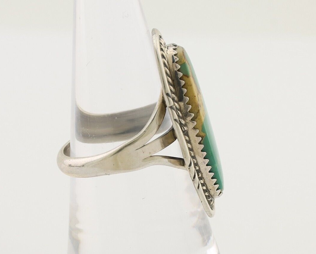 Navajo Ring 925 Silver Natural Blue Turquoise Native American Artist C.80's