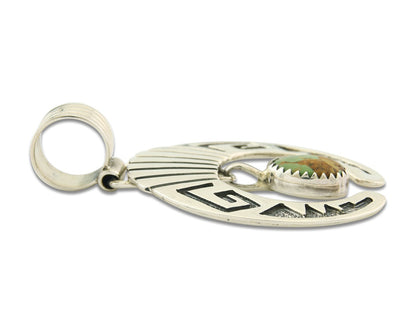 Navajo Sterling Silver Necklace Pendant Handmade Authentic Vintage Signed C