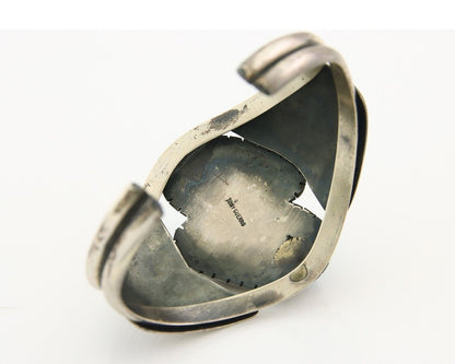 Navajo Bracelet 925 Silver Natural Bisbee Turquoise Cuff Signed Tony Guerro C80s