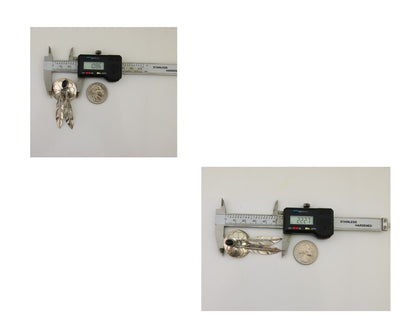 Navajo Handmade Earrings 925 Silver Onyx Native American Artist C.80's