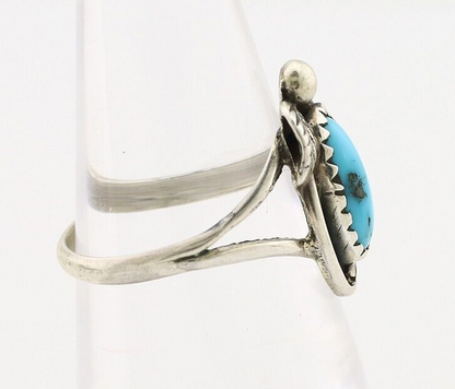 Navajo Ring 925 Silver Turquoise Artist Signed SkyStone Creations C.80's