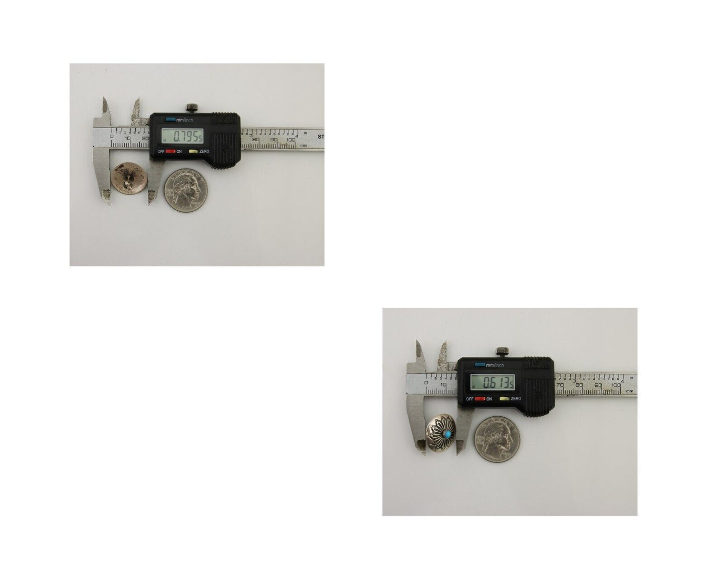 Navajo Shield Earrings 925 Silver Blue Turquoise Artist Signed SN C.80s