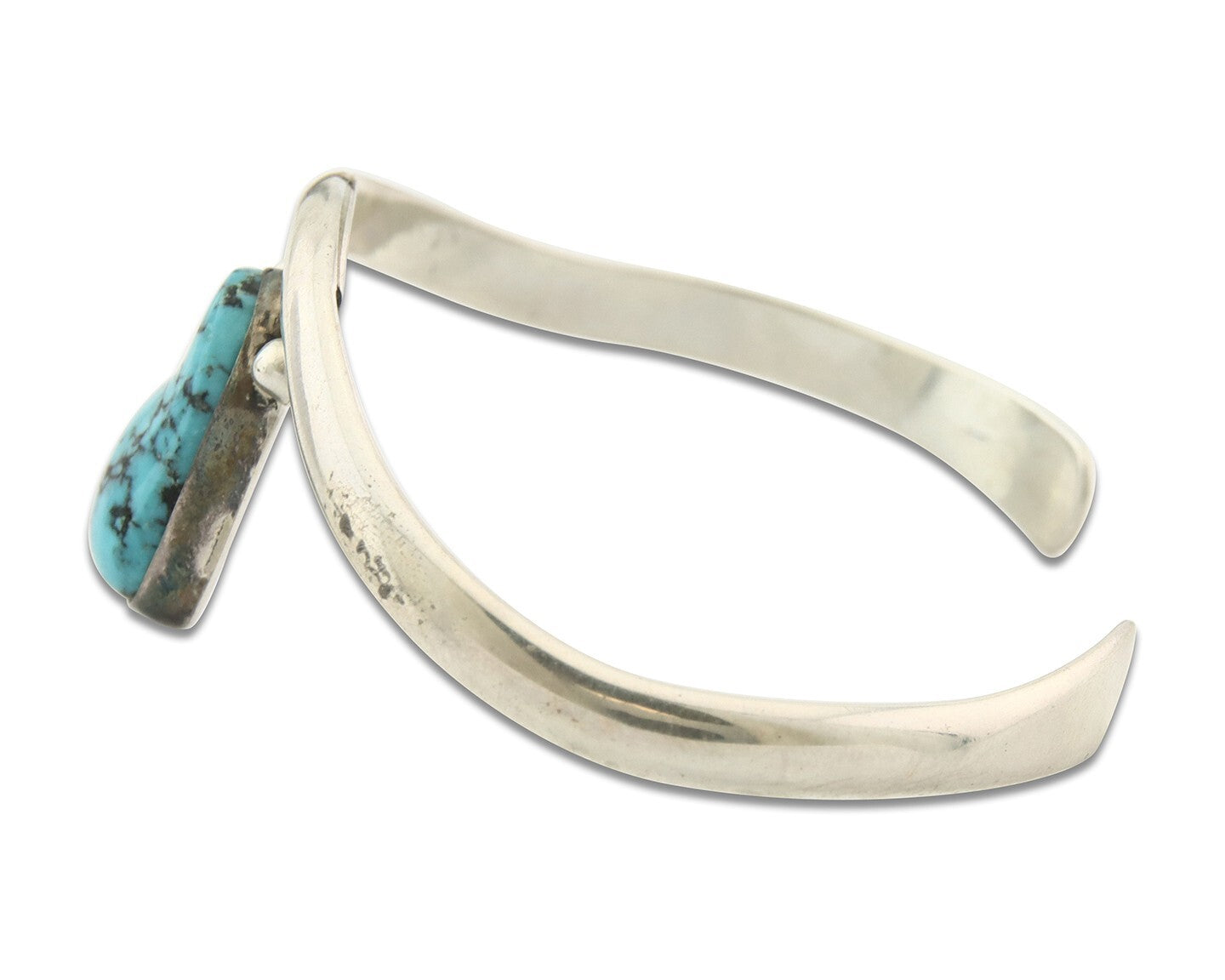 Vintage Navajo Bracelet 925 Silver Turquoise Handmade Signed Tim Guerro