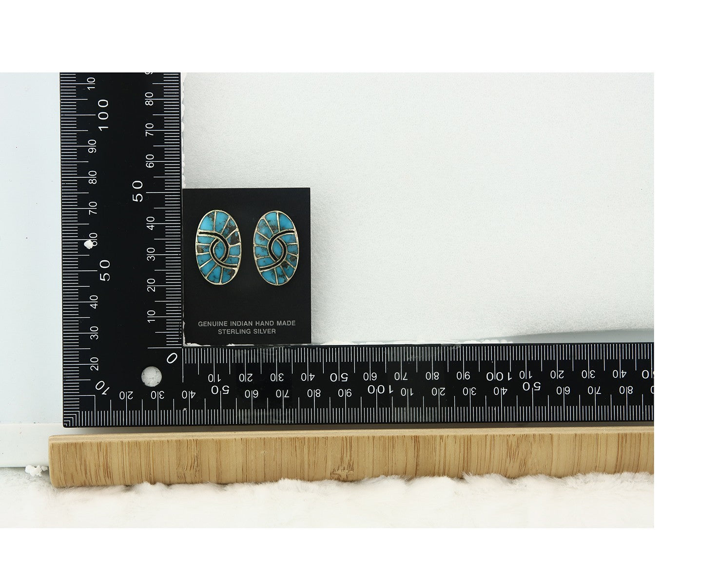Navajo Earrings Sterling Silver Turquoise Dangle Vintage Authentic