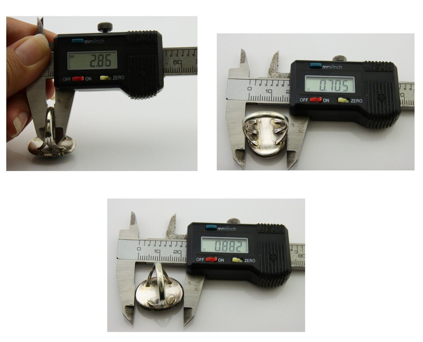 Navajo Ring 925 Silver Turquoise Artist Siged William Denetdale C.80's