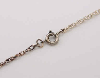 Navajo Necklace 925 Silver Natural Turquoise Native American Artist C.80's