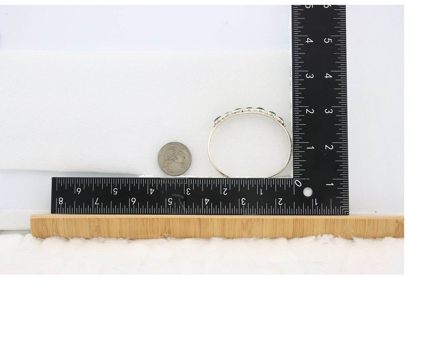 Navajo Cuff Bracelet Sterling Silver Natural Malachite Vintage Signed SS