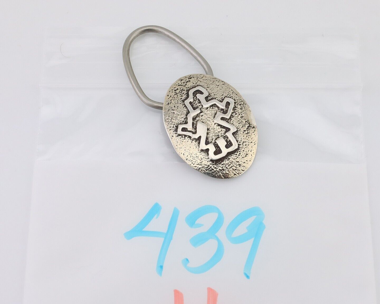 Navajo Warrior Key Chain .925 Silver Handmade Artist Signed Richard Begay C.80s