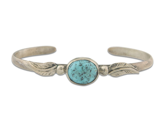 Vintage Navajo Bracelet 925 Silver Turquoise Traditional Handmade Authentic