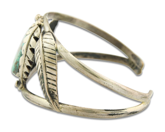 Vintage Navajo Bracelet 925 Silver Turquoise Traditional Handmade Authentic