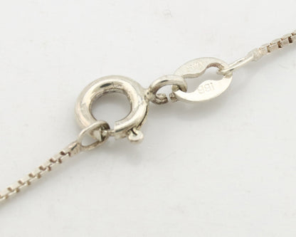 Navajo Kingman Turquoise Pendant .925 Silver Artist Signed Sunrise C.80's