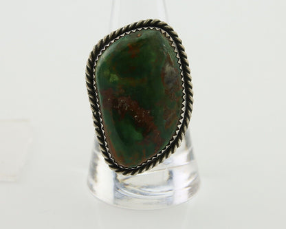 Navajo Handmade Ring 925 Silver Manassas Turquoise Native Artist C.80's