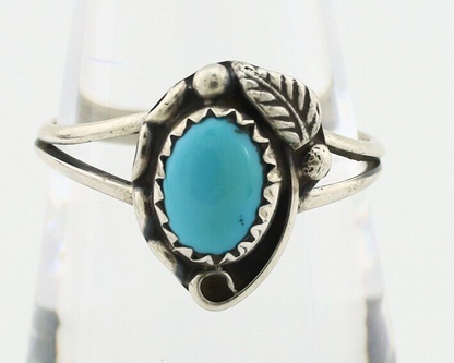 Navajo Ring 925 Silver Turquoise Artist Signed SkyStone Creations C.80's