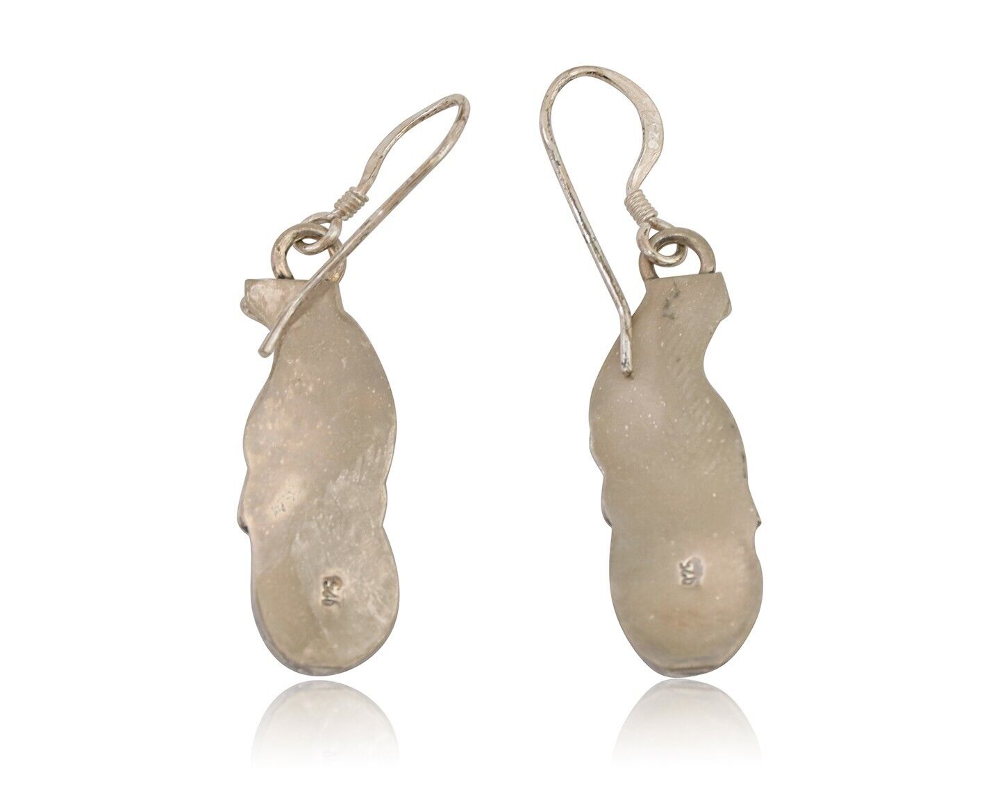 Navajo Dangle Earrings 925 Silver Black Onyx Native American Artist C.80's