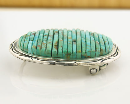 Navajo Belt Buckle 925 Silver Sterling Silver Signed Pete Sierra 2.65 x 3.15 in