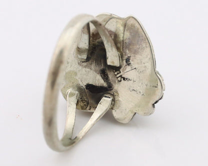 Navajo Ring 925 Silver Damele Turquoise Native American Artist C.80's