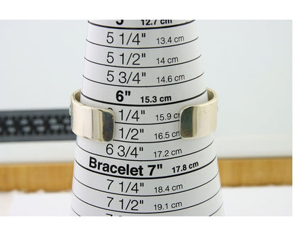 Navajo Bracelet 925 Silver Opal Cuff Artist Signed DD C.80's