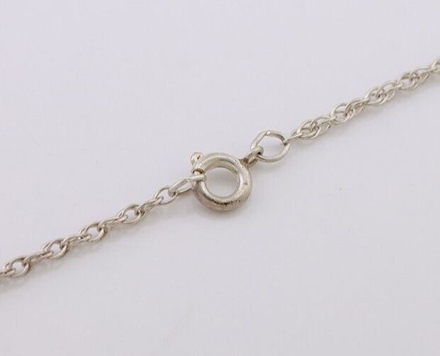 Navajo Turquoise Handmade Necklace 925 Silver Artist Signed PM C.80s