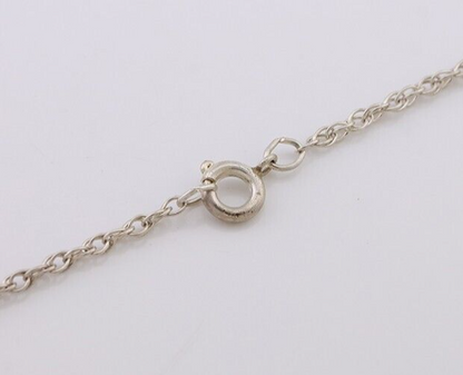 Navajo Turquoise Handmade Necklace 925 Silver Artist Signed PM C.80s