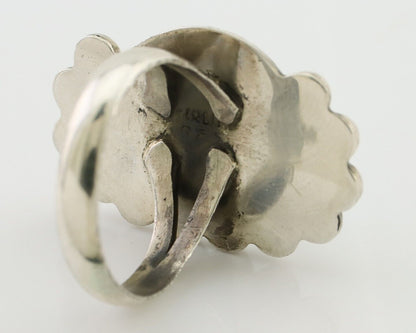 Navajo Ring 925 Silver Blue Turquoise Native American Artist C.80's