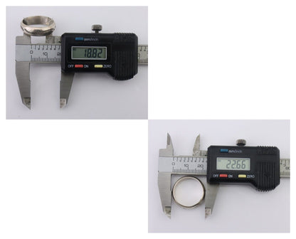 Navajo Hand Stamped Band 925 Silver 6.0 mm Signed Larry Chavez Size 9.0 C.80's