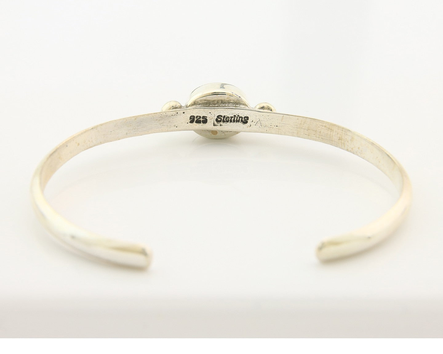 Navajo Cuff Bracelet Sterling Silver Natural Mined Black Onyx Native Artist