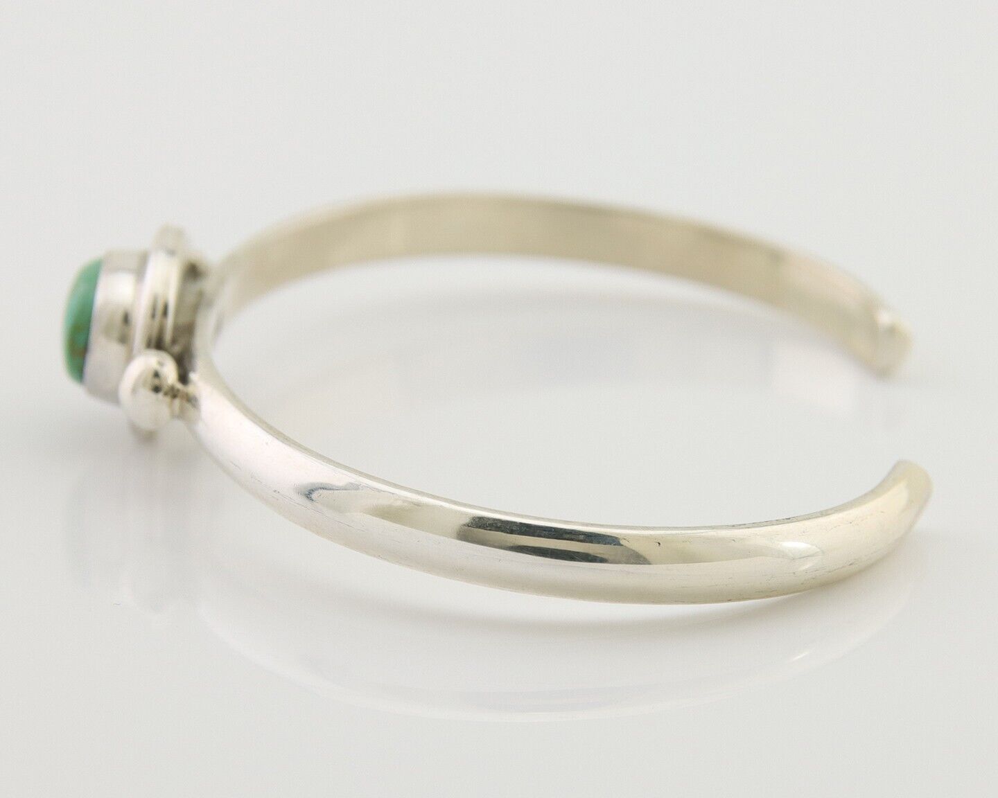 Navajo Kingman Turquoise Bracelet 925 Silver Artist Native American C.80's