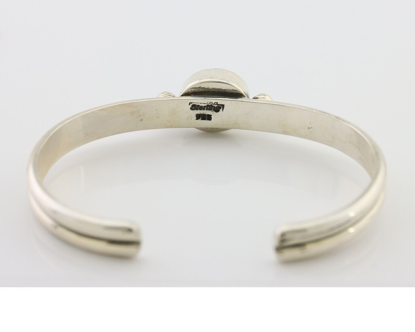 Navajo Cuff Bracelet 925 Silver Natural Blue Turquoise Native American C.80's