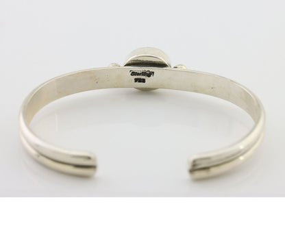 Navajo Cuff Bracelet 925 Silver Natural Blue Turquoise Native American C.80's