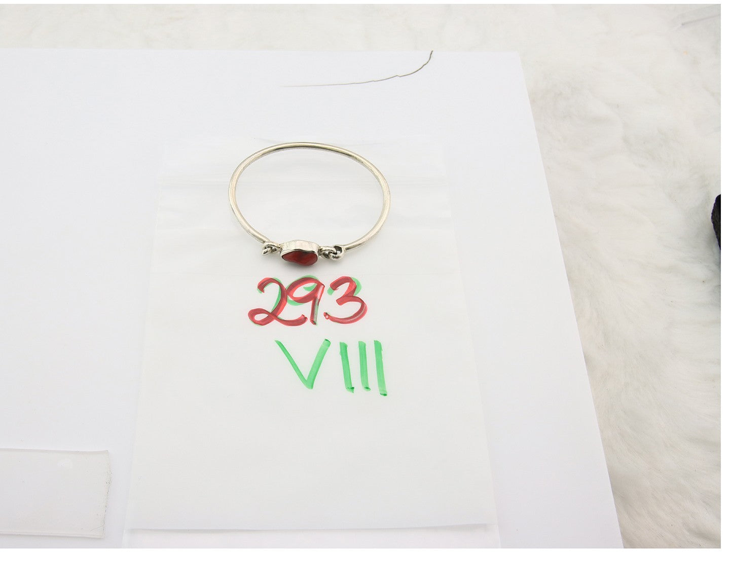 Navajo Bracelet Sterling Silver Natural Red Coral Artist Signed Sunrise