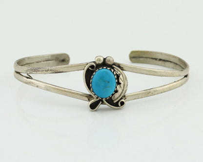 Navajo Slave Bracelet 925 Silver Arizona Turquoise Native American Artist C.80's