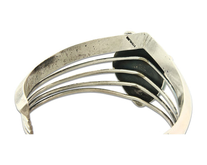 Vintage Navajo Bracelet 925 Silver Blue Turquoise Handmade