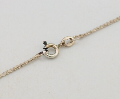 Navajo Necklace 925 Silver Natural Blue Turquoise Native American Artist C.90s