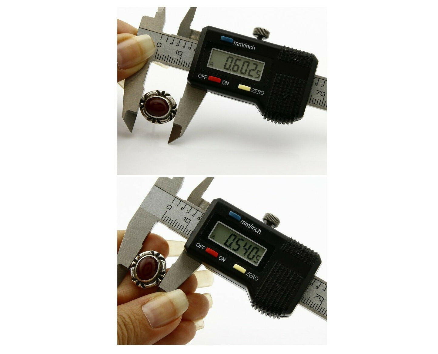 Navajo Hand Stamped Natural Mined Cornelian .925 SOLID Silver Stud Earrings