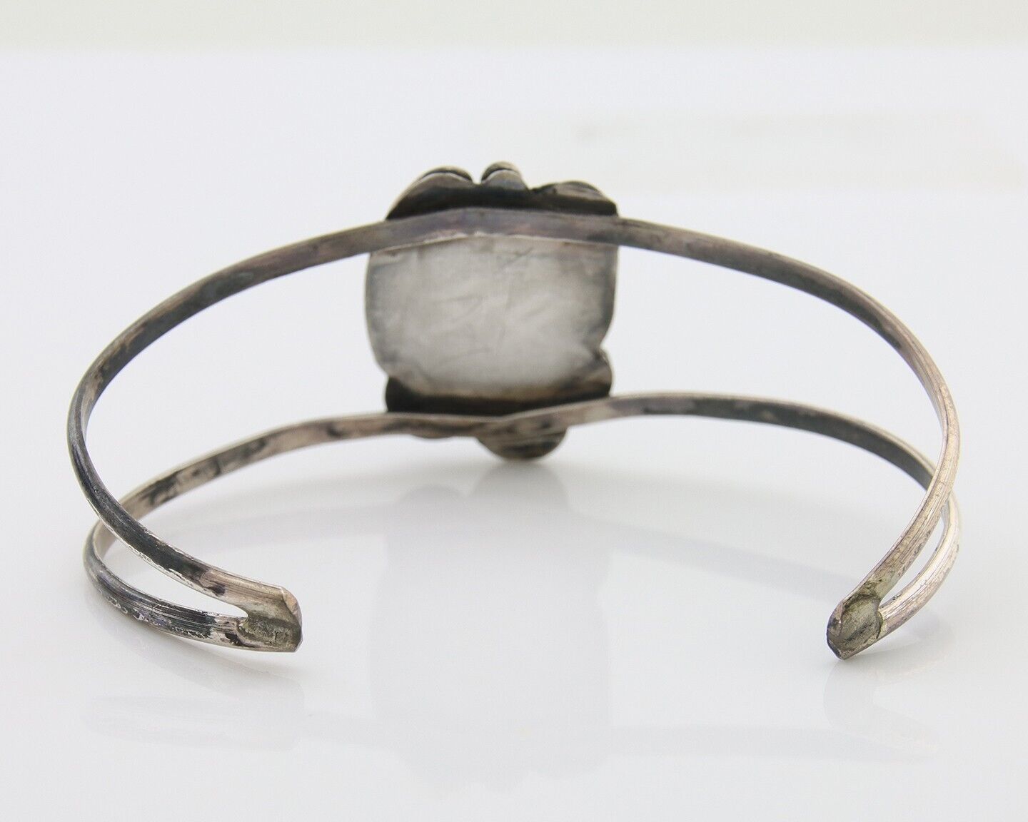 Navajo Bracelet 925 Silver Blue Turquoise Native American Artist C.80's