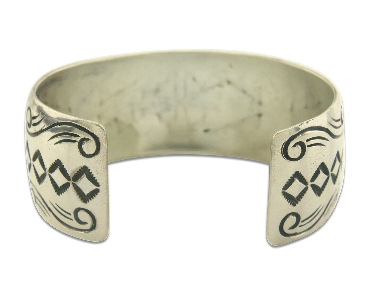 Navajo Bracelet 925 Silver Inlaid Turquoise Coral Artist Signed Stanley Bain C80