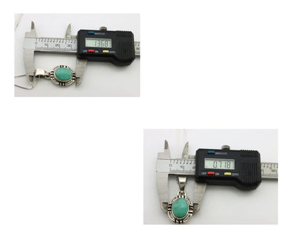 Navajo Necklace 925 Silver Arizona Turquoise Handmade Signed Gecko C.90's