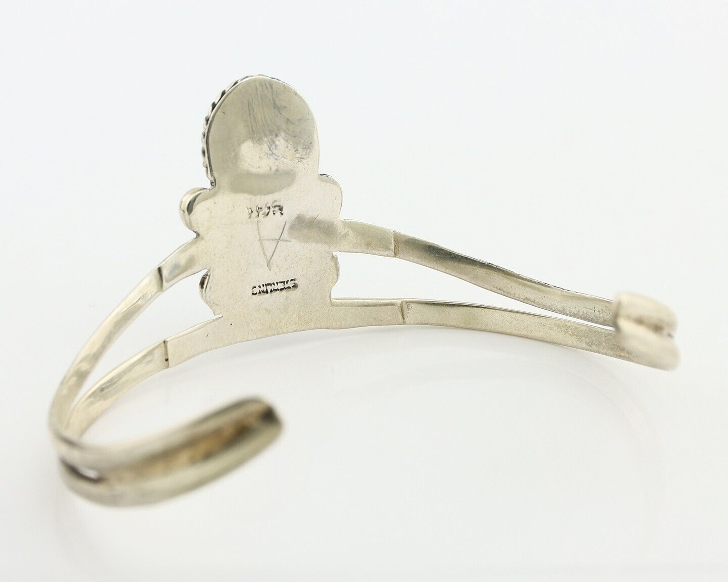 Navajo Bracelet 925 Silver Kingman Turquoise Artist Native American C.80's