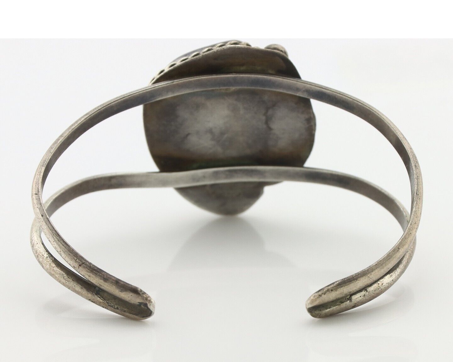Navajo Bracelet 925 Silver Gober-Burnham Turquoise Native American Artist C.80's